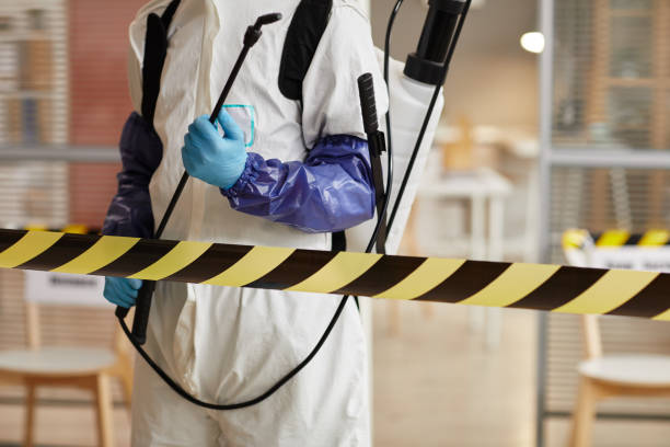 Professional Biohazard Cleanup technician working in Colfax, IA